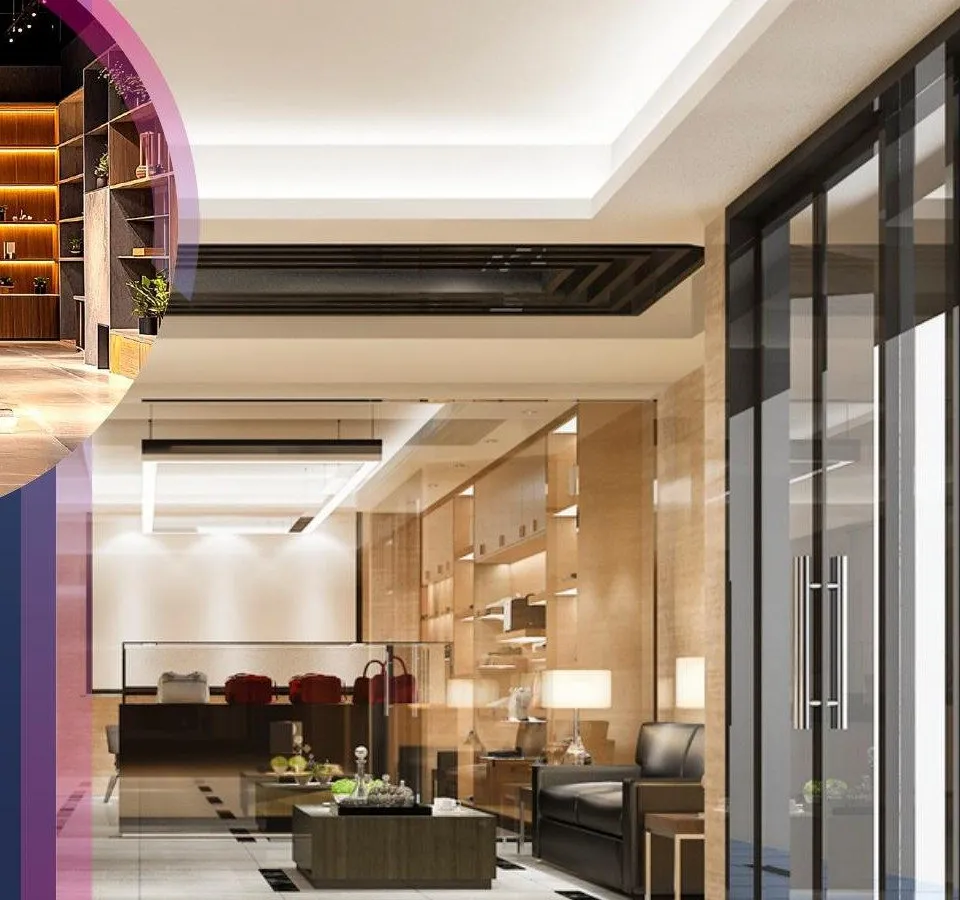 Interior corridor at Lotus Pearl